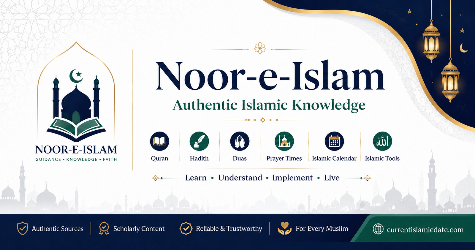 Current Islamic Date — Islamic Date Today, Hijri Calendar & Prayer Times